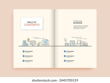 Brochure Table of Contents Template