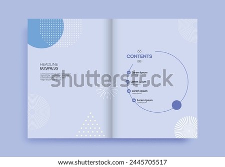 Brochure Table of Contents Template