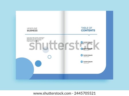 Brochure Table of Contents Template