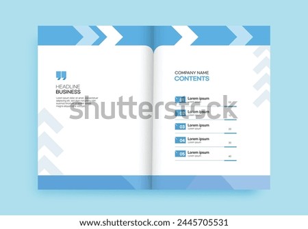 Brochure Table of Contents Template