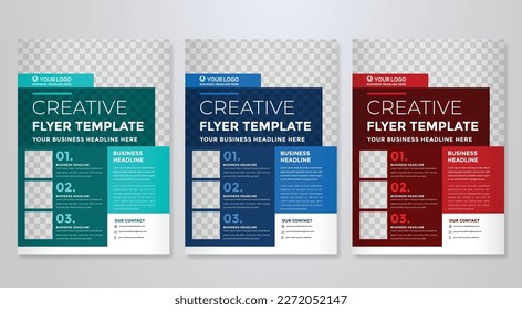 brochure template a4 corporate flyer, business annual report, minimalist style, modern layout, company presentation