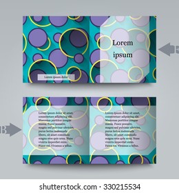 Brochure template with abstract background. Eps 10 Vector illustration. 