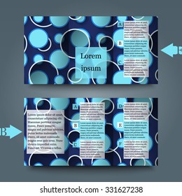Brochure template with abstract background. Eps 10 Vector illustration. 