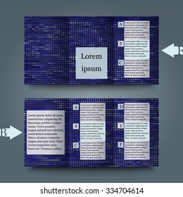 Brochure template with abstract background. Eps 10 Vector illustration. 