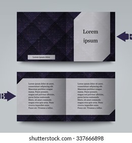 Brochure template with abstract background. Eps 10 Vector illustration. 