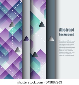  Brochure template with abstract background. Eps 10 Vector illustration. 
