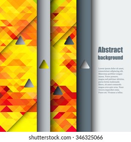 Brochure template with abstract background. Eps 10 Vector illustration. 