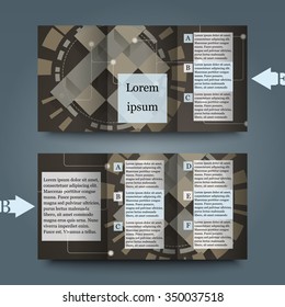 Brochure template with abstract background. Eps 10 Vector illustration. 