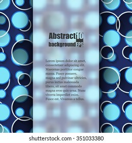 Brochure template with abstract background. Eps 10 Vector illustration. 