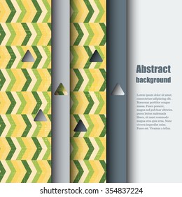 Brochure template with abstract background. Eps 10 Vector illustration. 