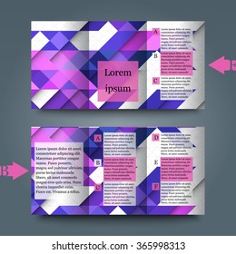 Brochure template with abstract background. Eps 10 Vector illustration