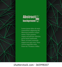 Brochure template with abstract background. Eps 10 Vector illustration
