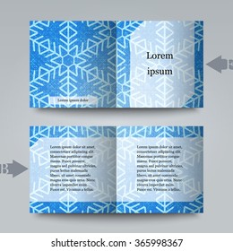 Brochure template with abstract background. Eps 10 Vector illustration
