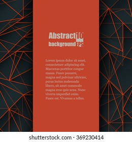 Brochure template with abstract background. Eps 10 Vector illustration