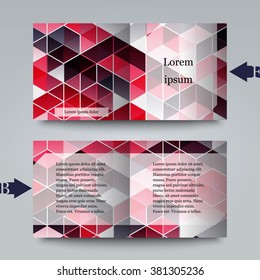 Brochure template with abstract background. Eps 10 Vector illustration