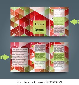 Brochure template with abstract background. Eps 10 Vector illustration