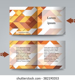 Brochure template with abstract background. Eps 10 Vector illustration