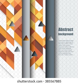 Brochure template with abstract background. Eps 10 Vector illustration