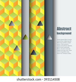 Brochure template with abstract background. Eps 10 Vector illustration