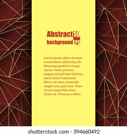 Brochure template with abstract background. Eps 10 Vector illustration