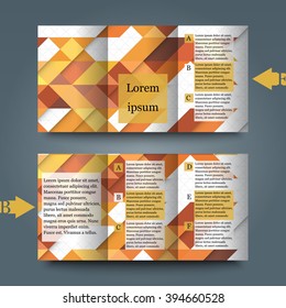 Brochure template with abstract background. Eps 10 Vector illustration