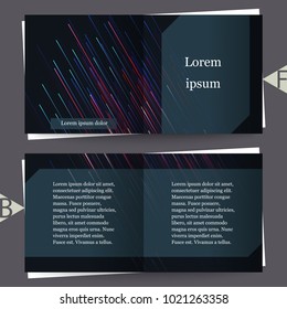 Brochure template with abstract background. Eps10 Vector illustration