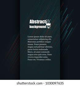 Brochure template with abstract background. Eps10 Vector illustration