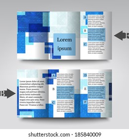 Brochure template with abstract  background. Eps10 Vector illustration