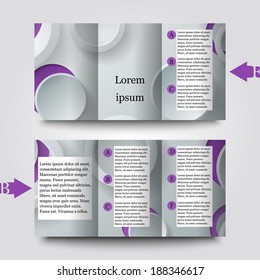 Brochure template with abstract background. Eps10 Vector illustration