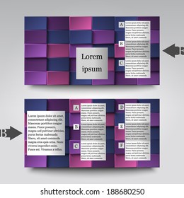 Brochure template with abstract background. Eps10 Vector illustration