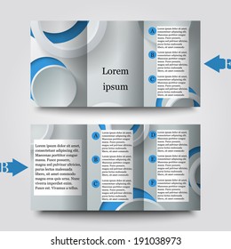 Brochure template with abstract background. Eps10 Vector illustration