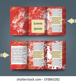 Brochure template with abstract background. Eps10 Vector illustration