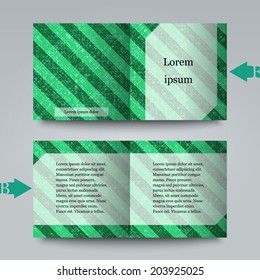 Brochure template with abstract background. Eps10 Vector illustration