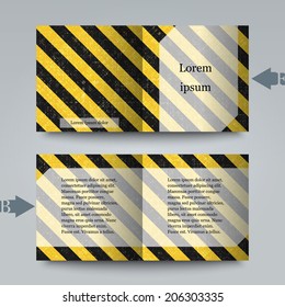 Brochure template with abstract background. Eps10 Vector illustration