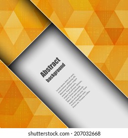 Brochure template with abstract background. Eps10 Vector illustration