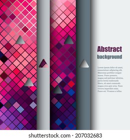 Brochure template with abstract background. Eps10 Vector illustration