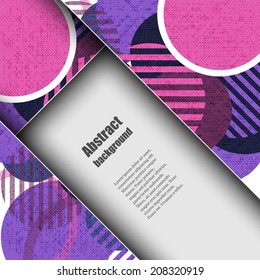Brochure template with abstract background. Eps10 Vector illustration