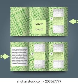 Brochure template with abstract background. Eps10 Vector illustration