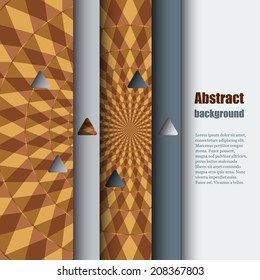 Brochure template with abstract background. Eps10 Vector illustration