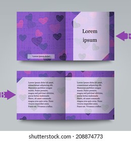 Brochure template with abstract background. Eps10 Vector illustration