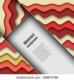 Brochure template with abstract background. Eps10 Vector illustration