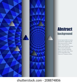 Brochure template with abstract background. Eps10 Vector illustration