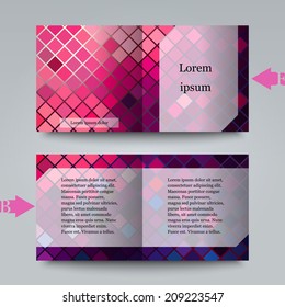 Brochure template with abstract background. Eps10 Vector illustration