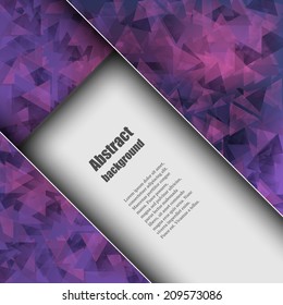 Brochure template with abstract background. Eps10 Vector illustration