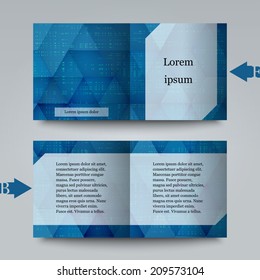 Brochure template with abstract background. Eps10 Vector illustration