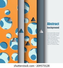 Brochure template with abstract background. Eps10 Vector illustration