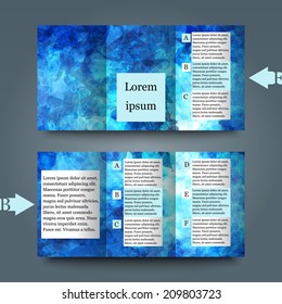 Brochure template with abstract background. Eps10 Vector illustration