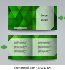 Brochure template with abstract background. Eps10 Vector illustration