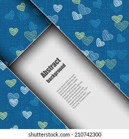 Brochure template with abstract background. Eps10 Vector illustration