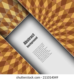 Brochure template with abstract background. Eps10 Vector illustration